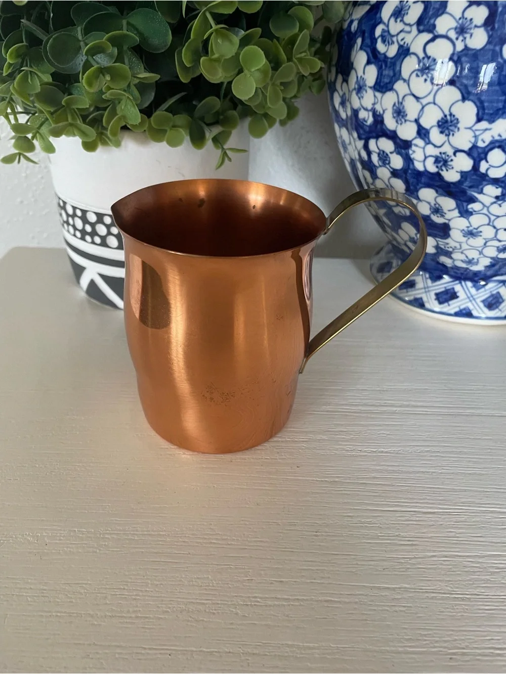 Vintage Coppercraft Guild Copper and Brass Creamer pitcher Mid Century Modern